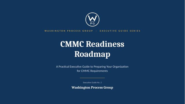 Cover of the CMMC Readiness Roadmap executive guide